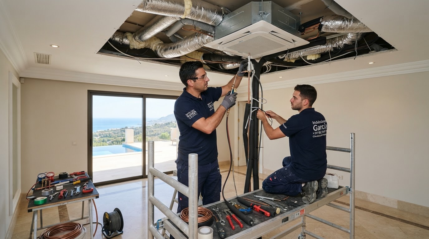 Aire acondicionado por conductos: climatización invisible y eficiente para villas en Marbella