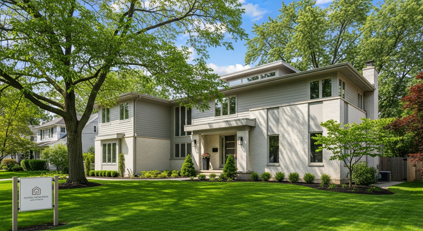 Beautiful residential home exterior