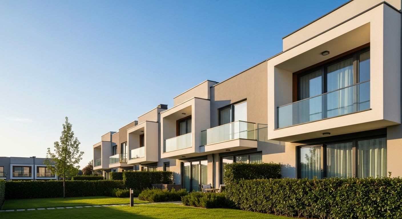 Luxury modern townhome development