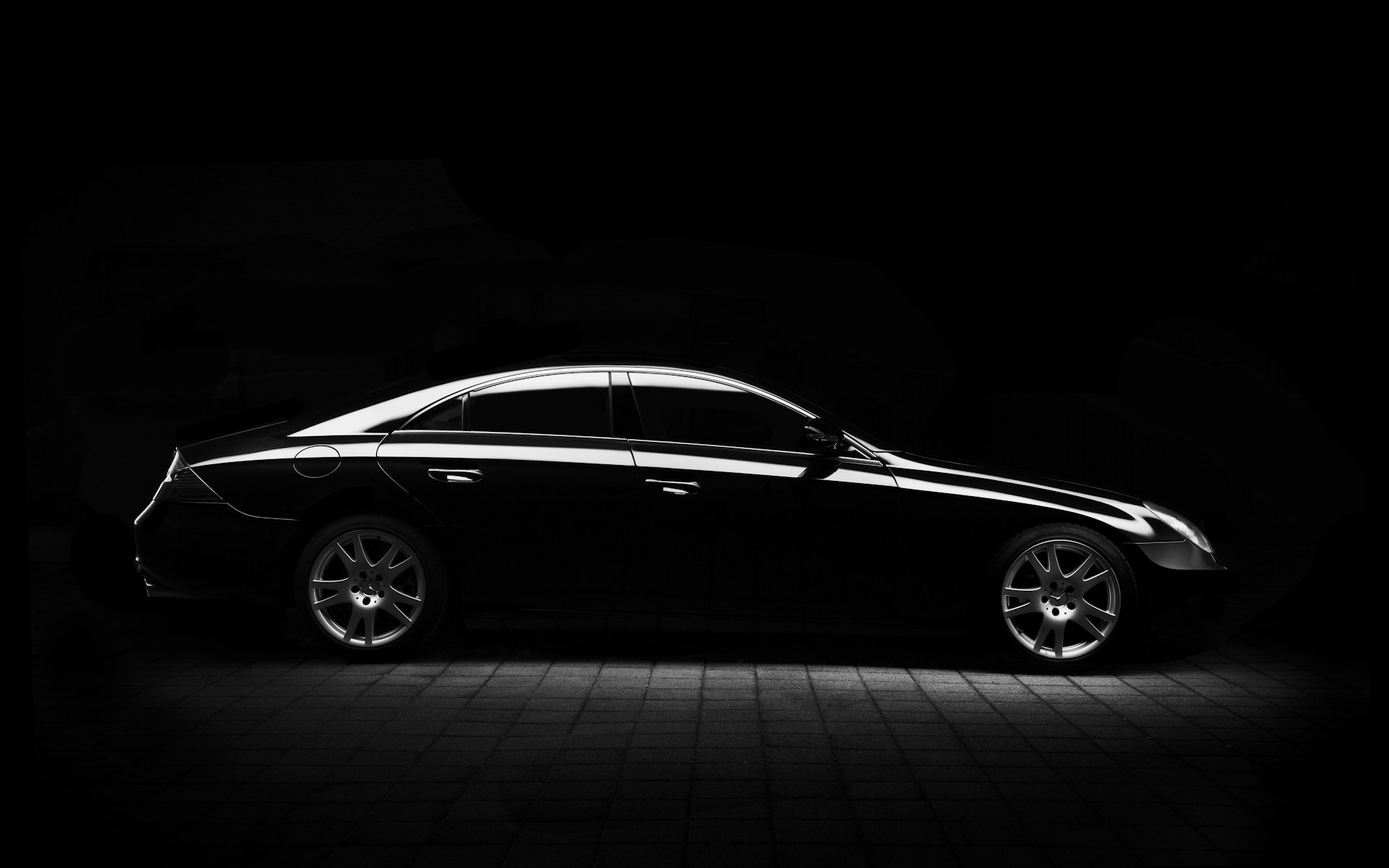 Black car background