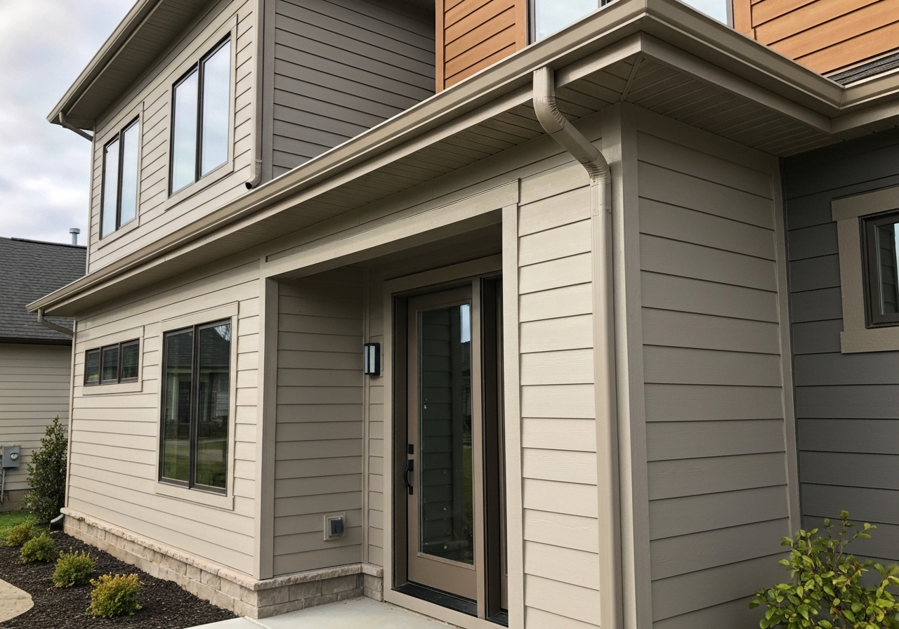 New gutters and siding