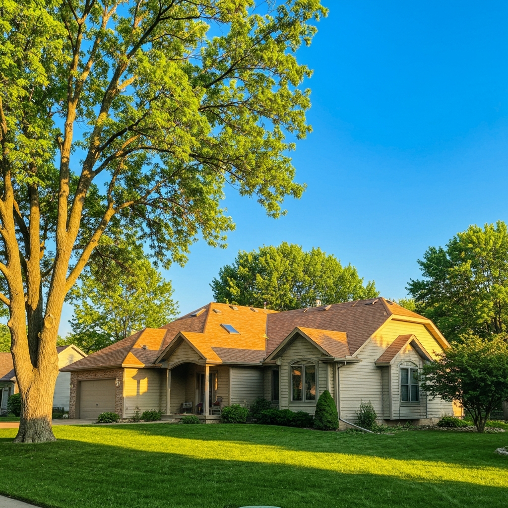 Completed roofing project in Burnsville, MN