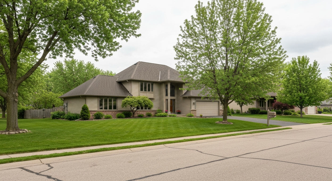 Large two-story suburban Minnesota home in Maple Grove