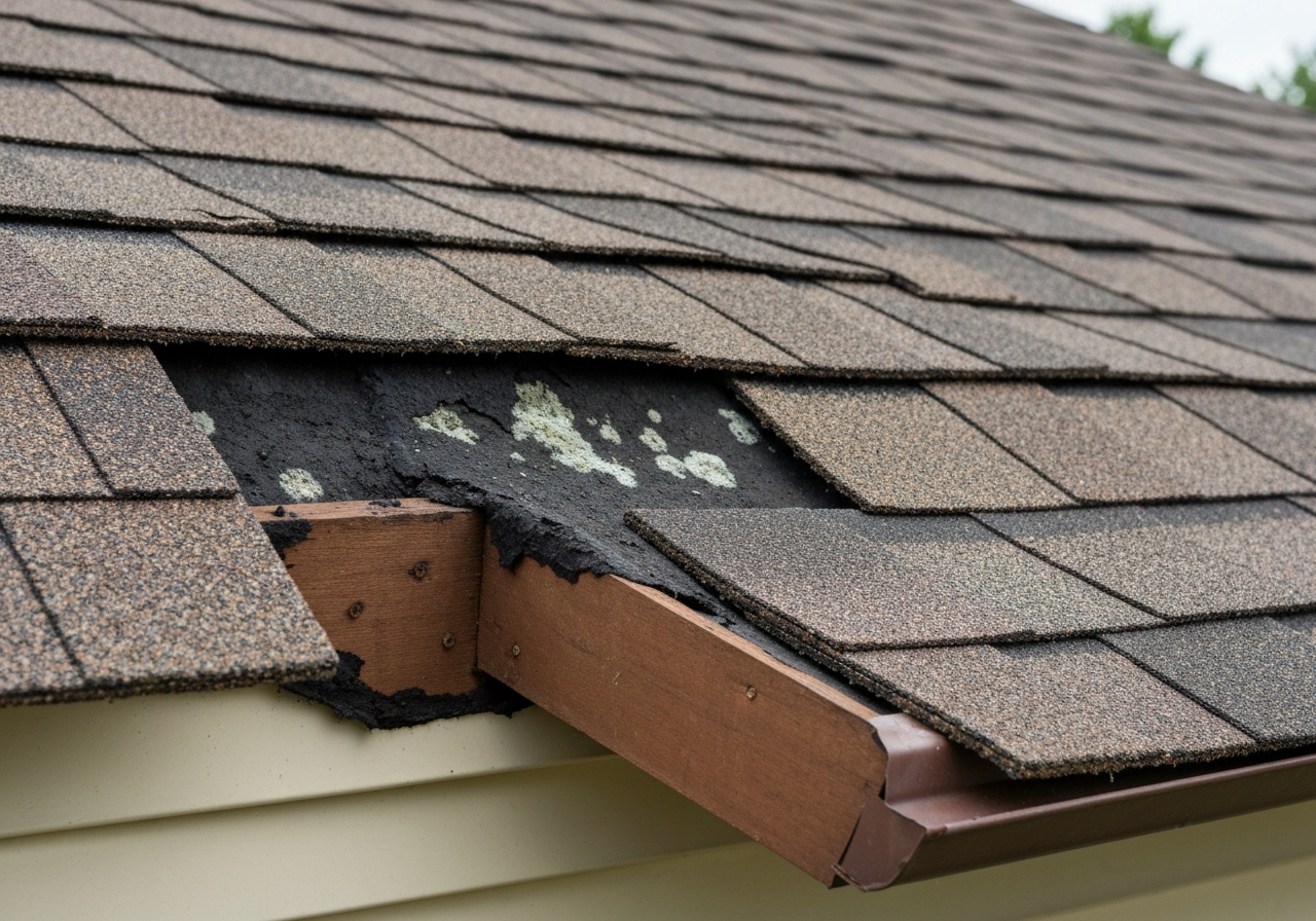 Hidden storm damage discovered during a residential roof inspection