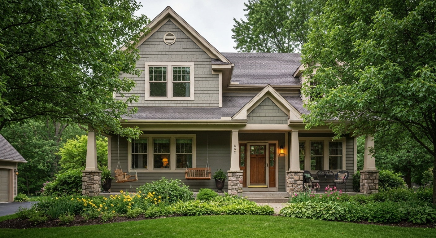 Beautiful Minnesota style home exterior featuring updated, new windows