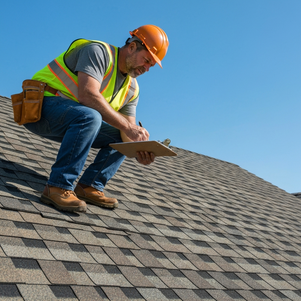 Roof inspection in Bloomington