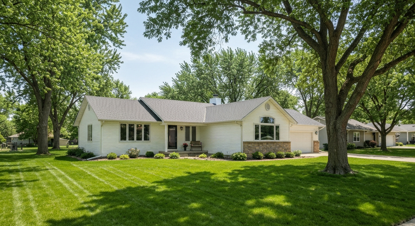 Beautiful Minnesota suburban home with a new roof