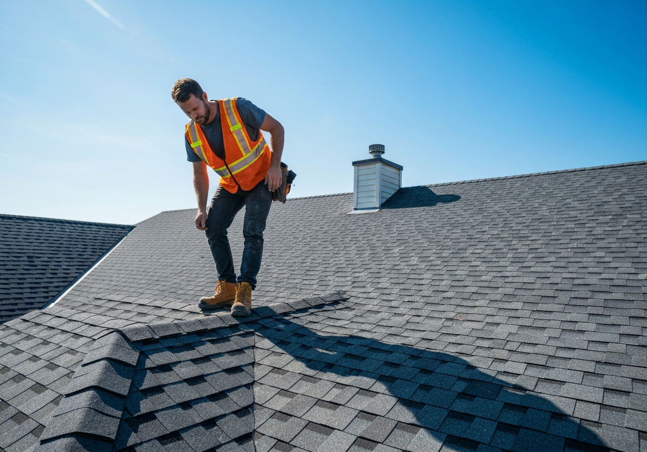 Professional roof inspection