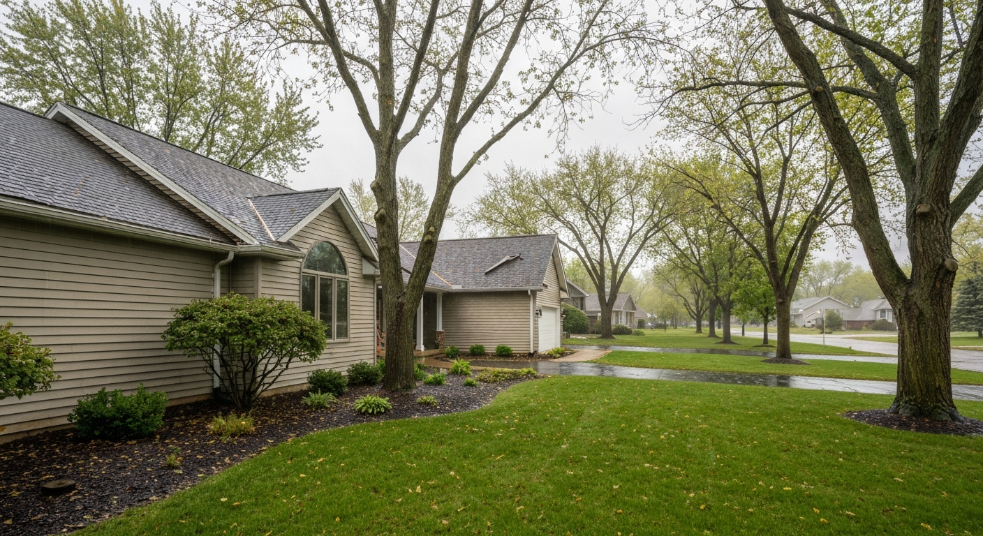 Premium residential home exterior in Minnesota after a storm