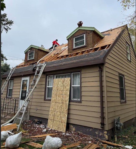 Before storm damage repair