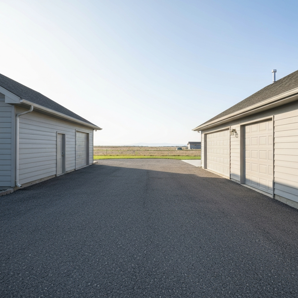 Montana driveway and garage exterior