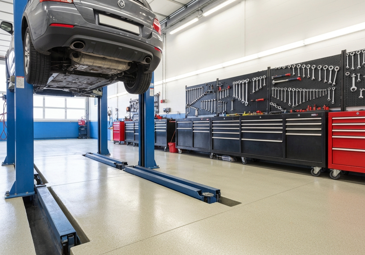 Shop & Service Bay Floor Coating