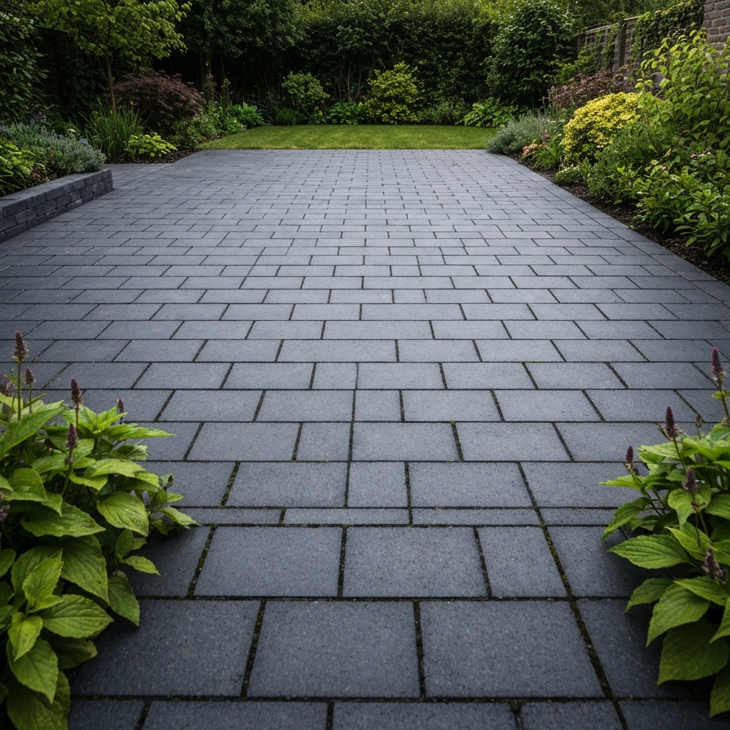 Clean restored paver patio