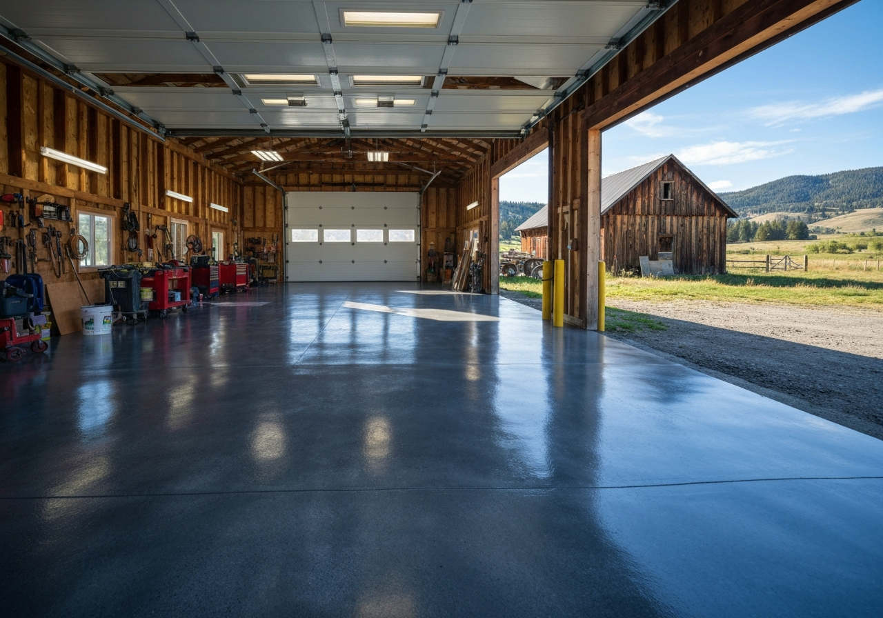 Garage floor coating in Ronan MT