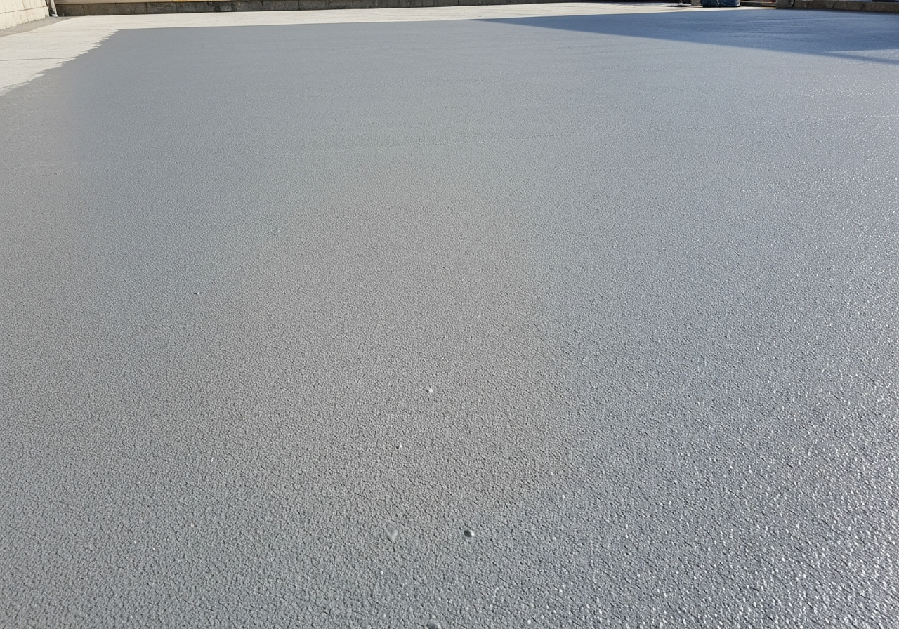 Concrete grinder restoring an old pitted garage slab