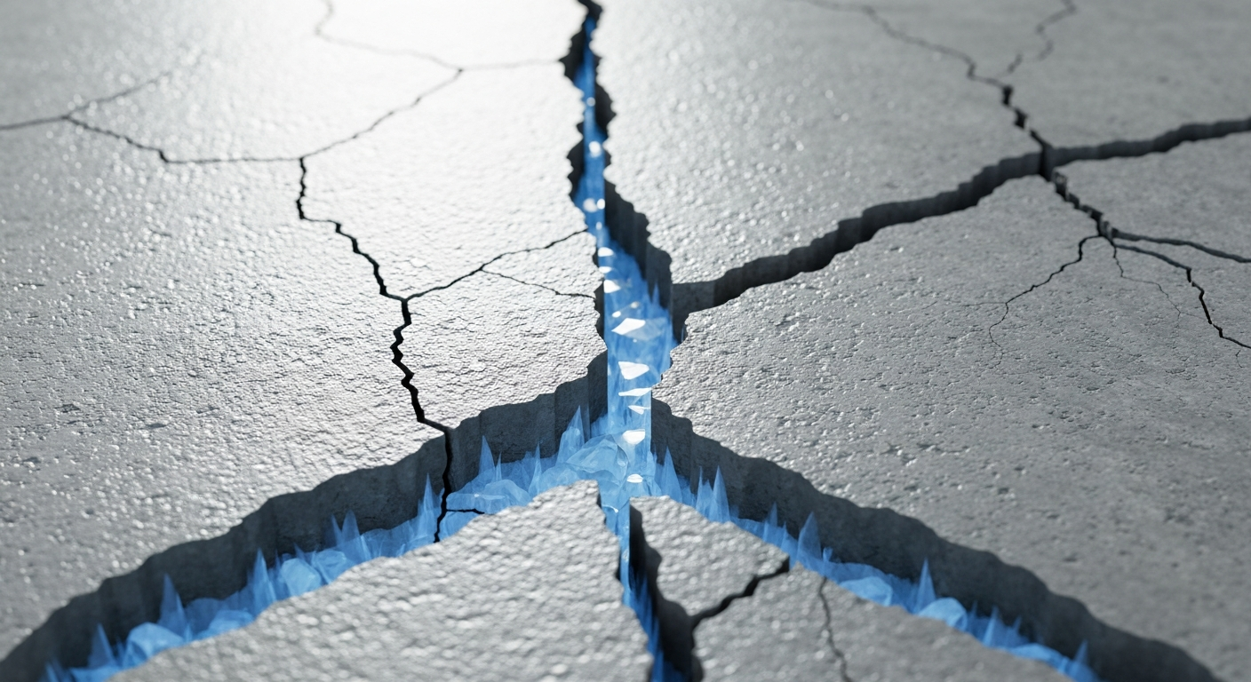 Peeling garage floor paint over poorly prepped concrete in the Flathead Valley
