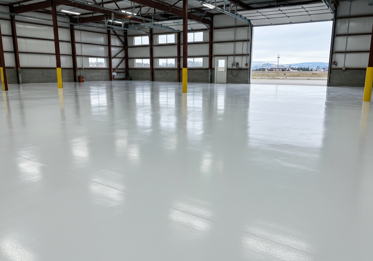 Premium garage floor coating in Whitefish MT