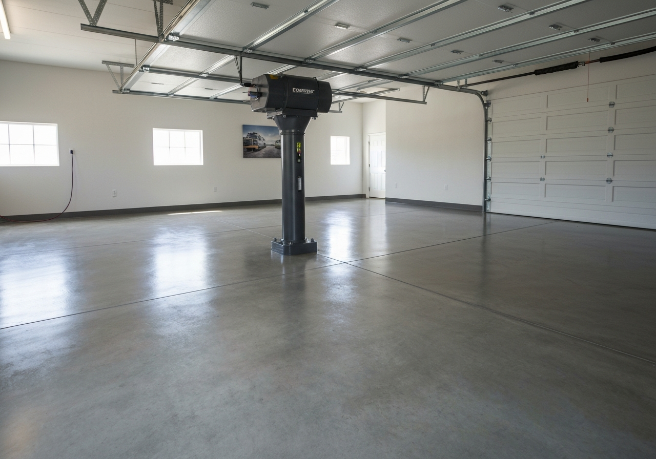 Concrete coating hub
