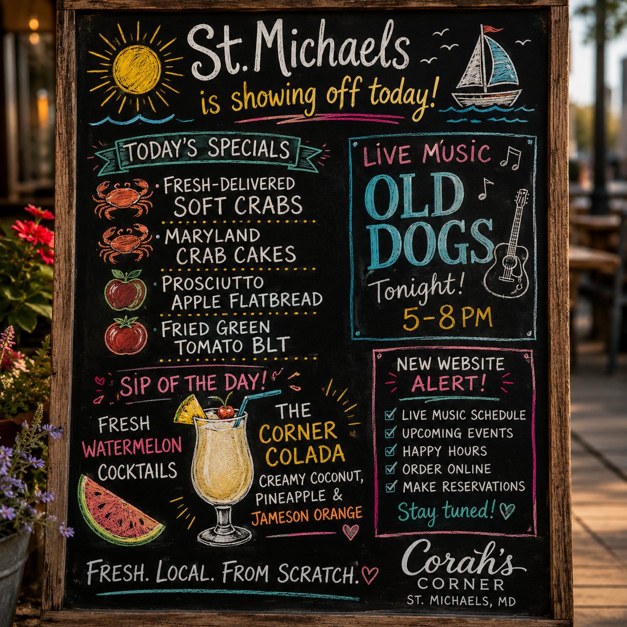 Today's Specials Chalkboard