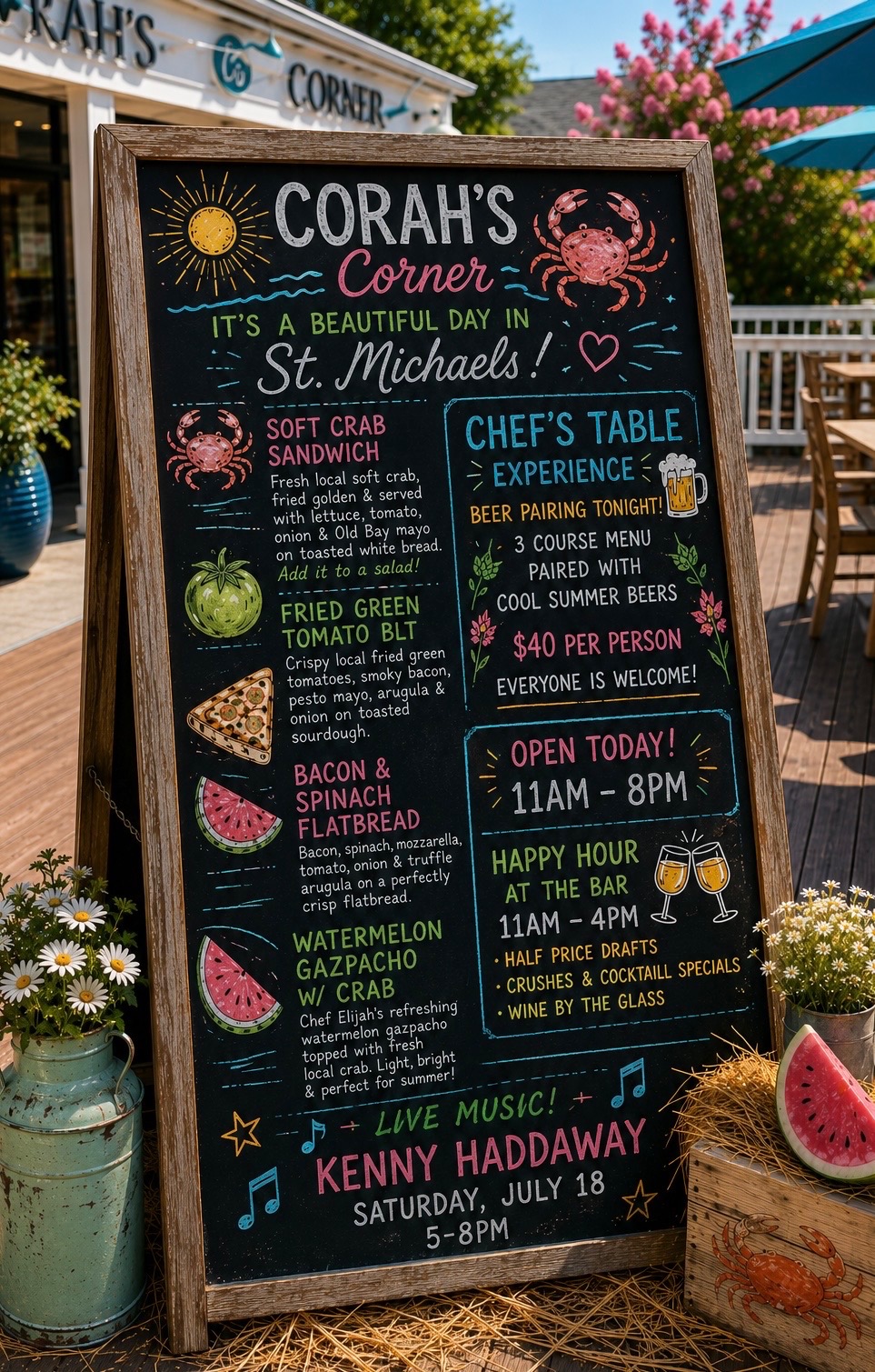 Today's Specials Chalkboard