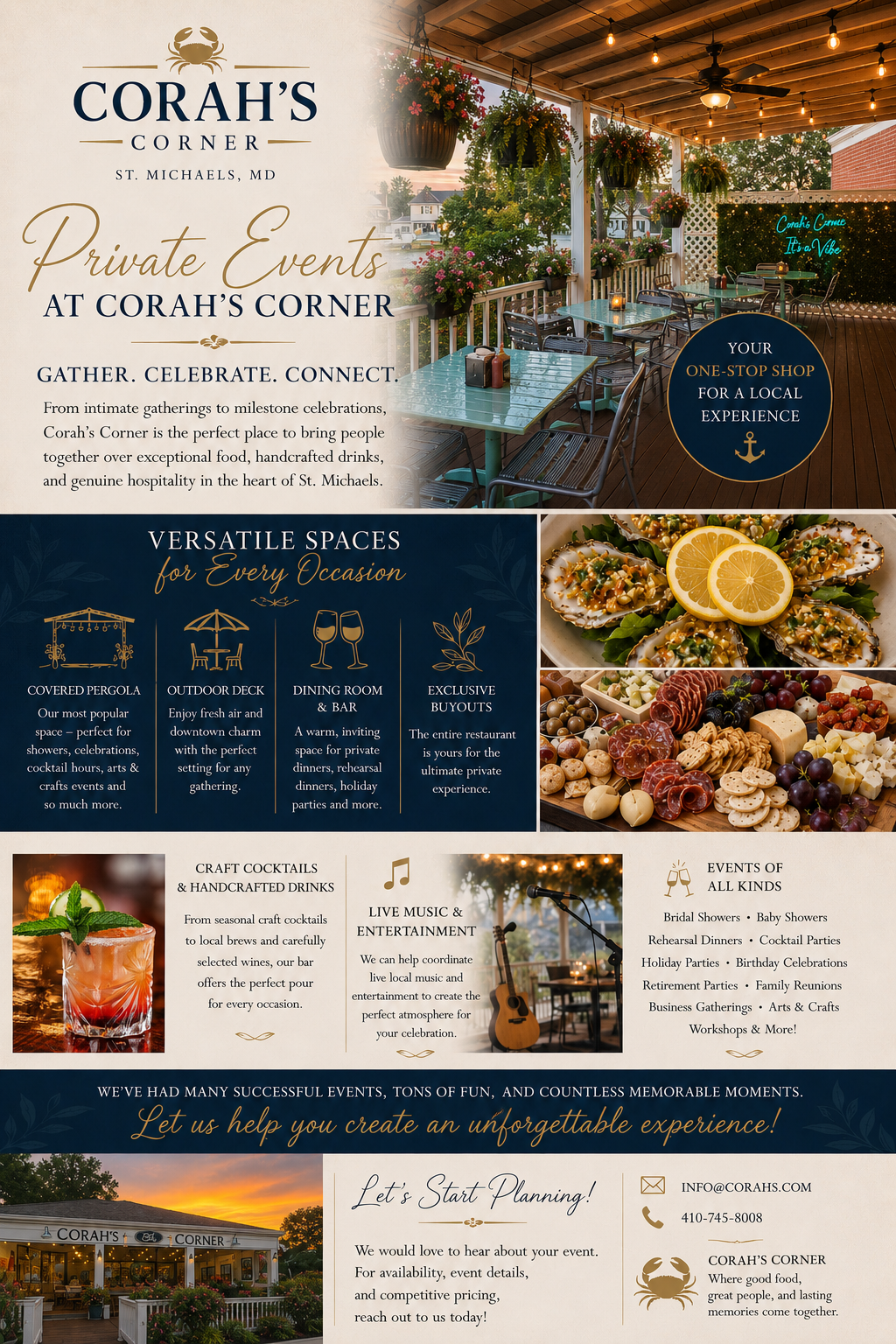 Private Events Flyer