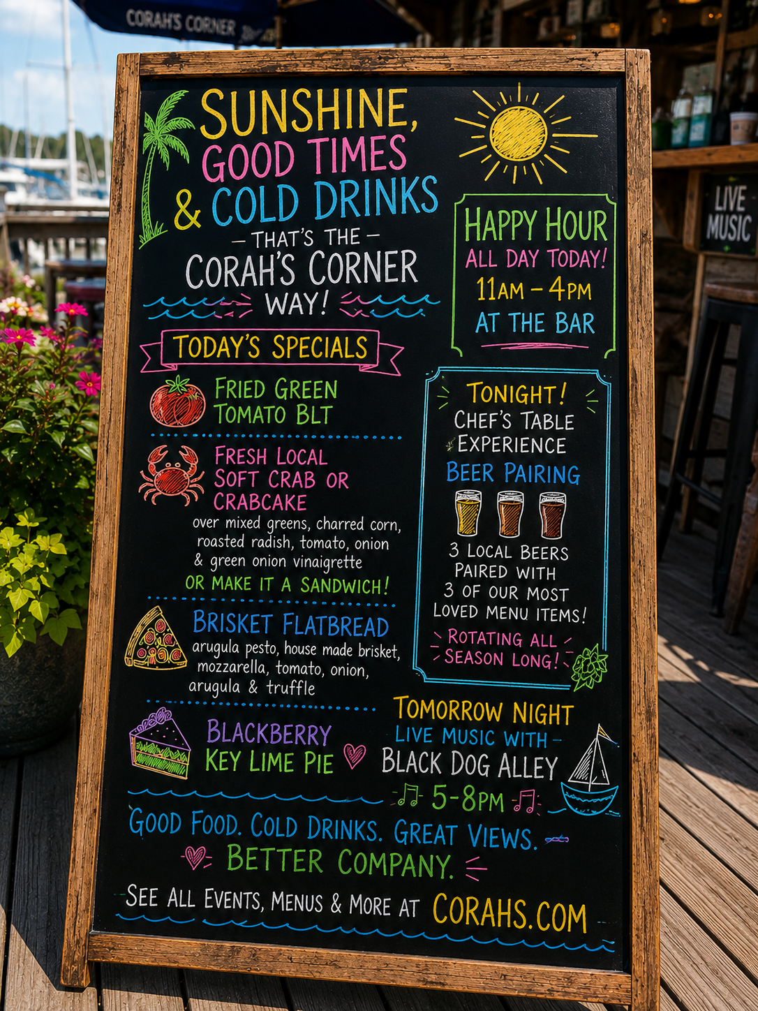 Today's Specials Chalkboard
