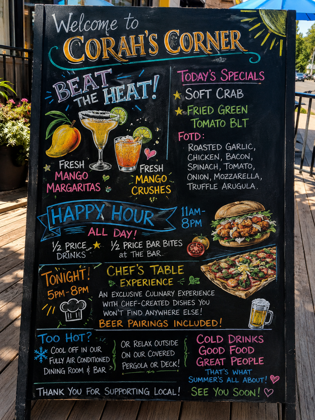 Today's Specials Chalkboard