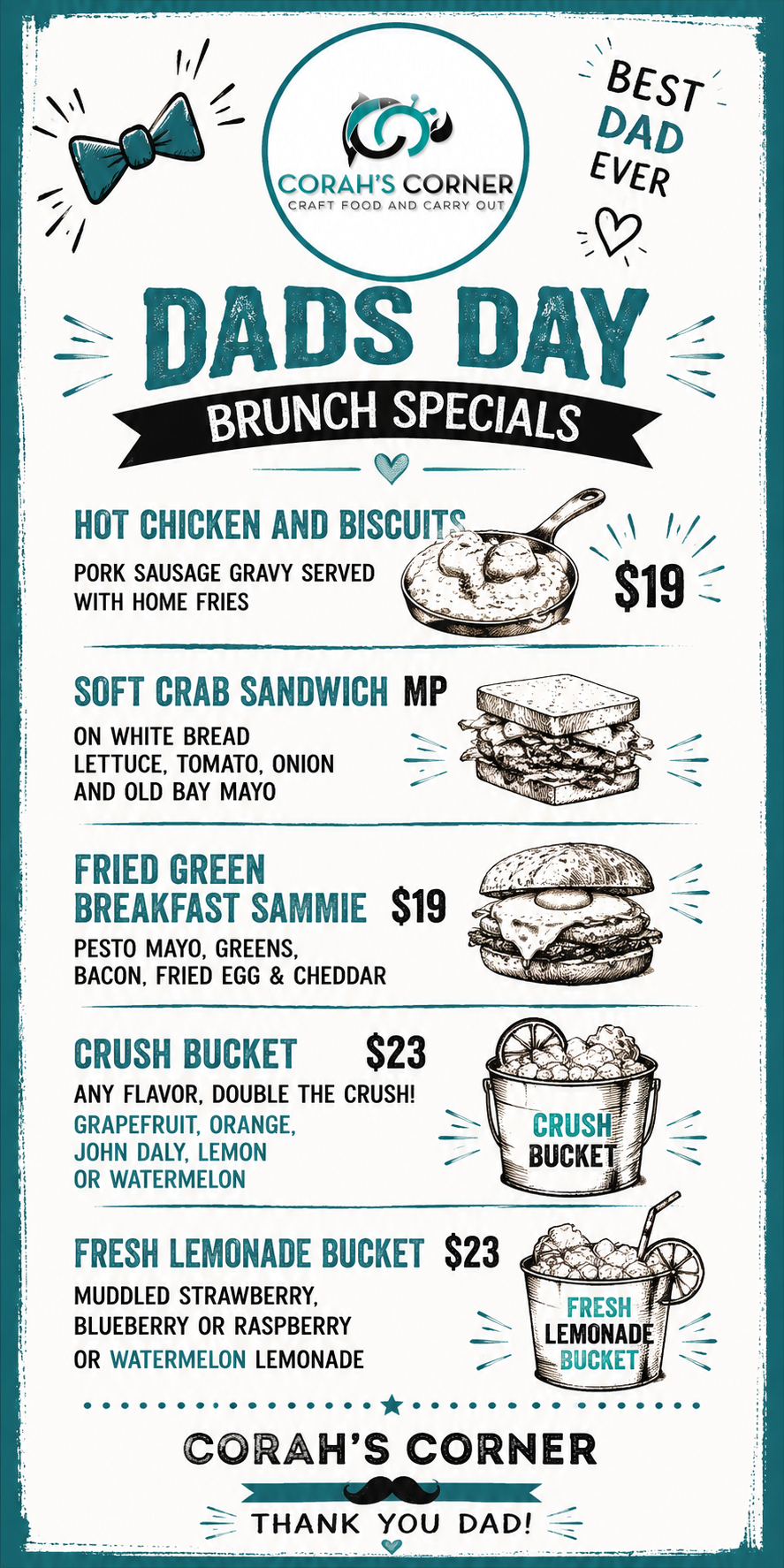 Dad's Day Brunch Specials