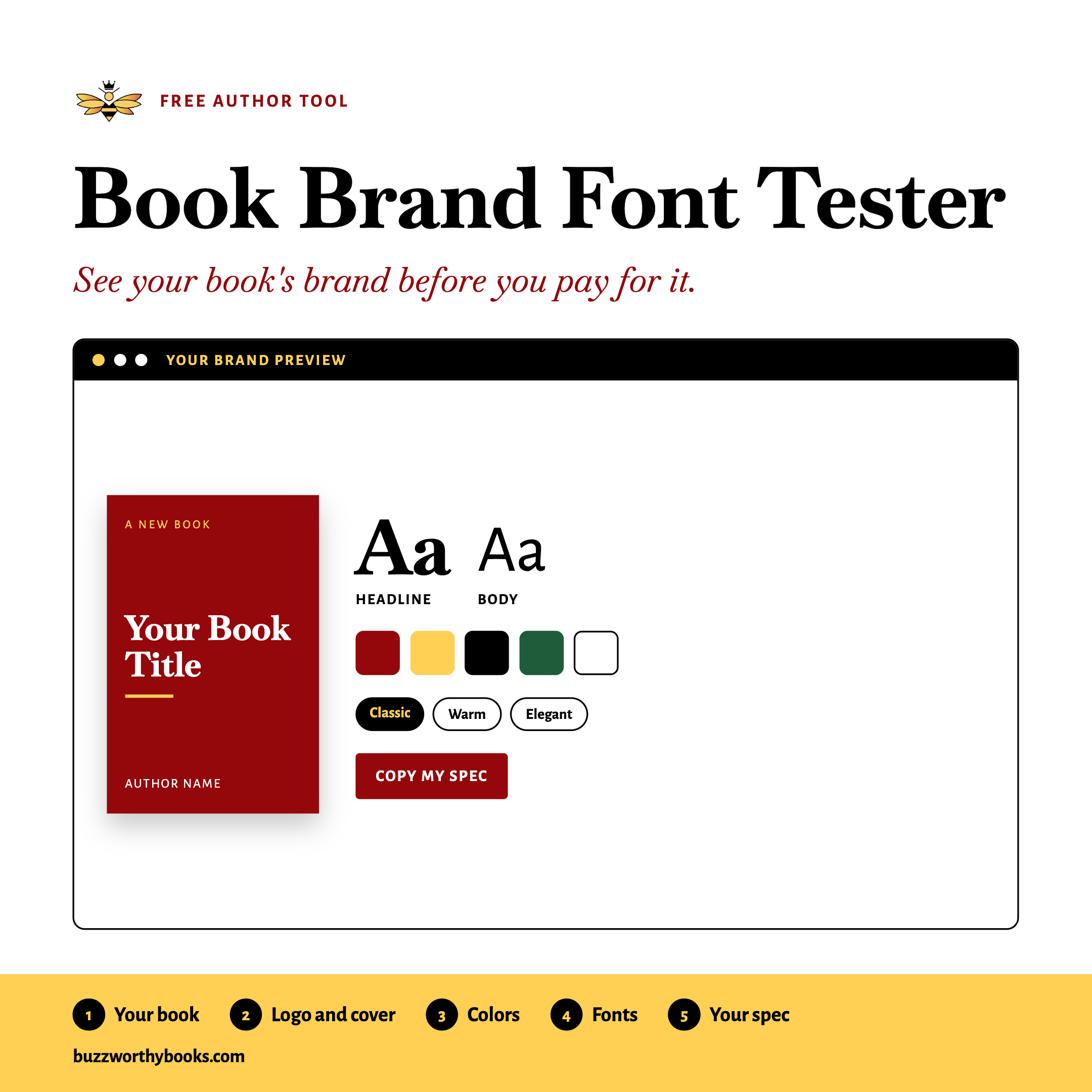 Book Brand Font Tester preview