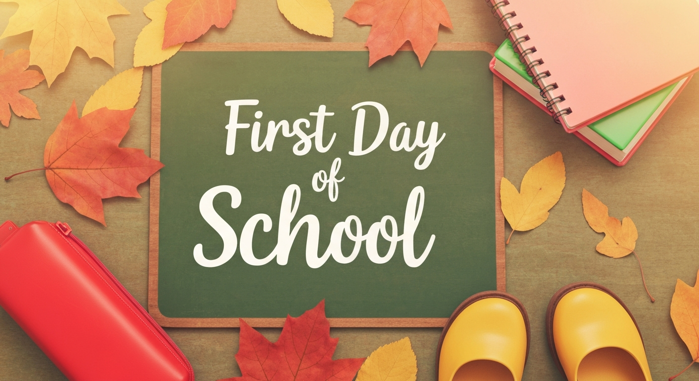 Poynette's First Day of School: September 1st