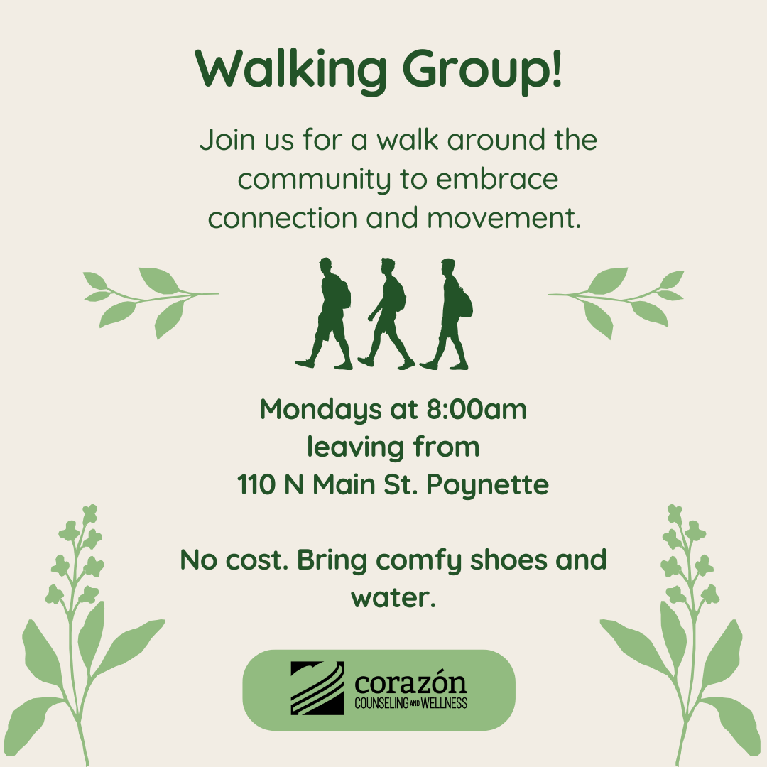 Walking Group at the Poynette Location