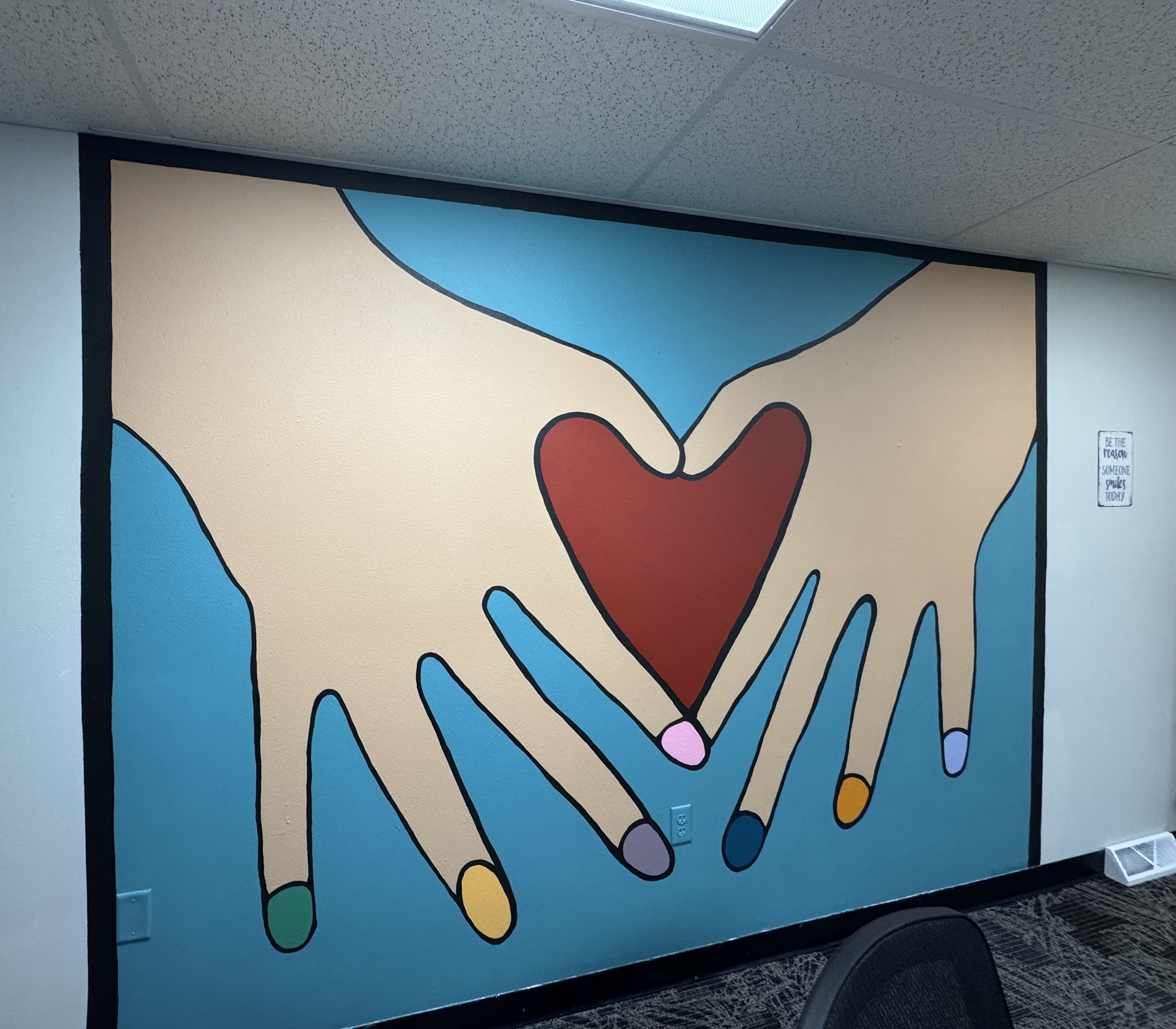 Heart Hand Mural at Corazon