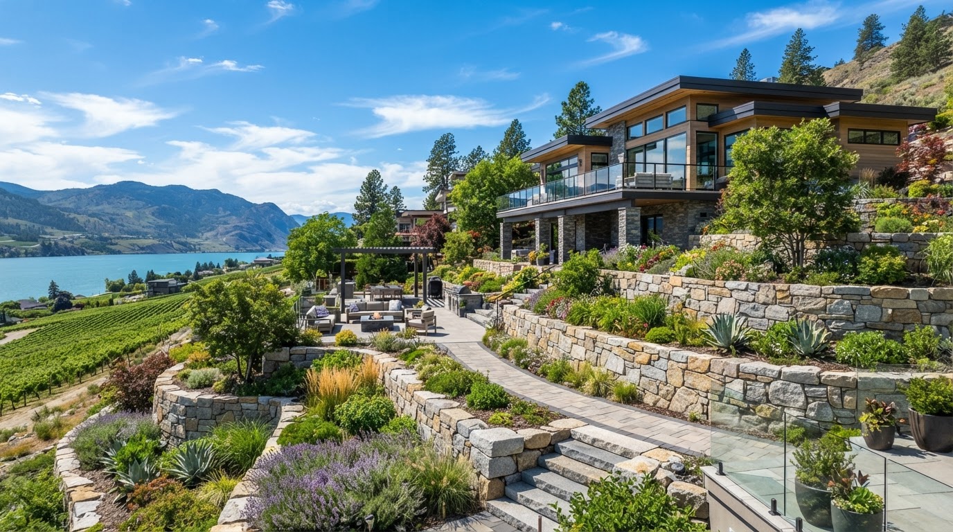 Retaining Walls and Drainage for Okanagan Yards