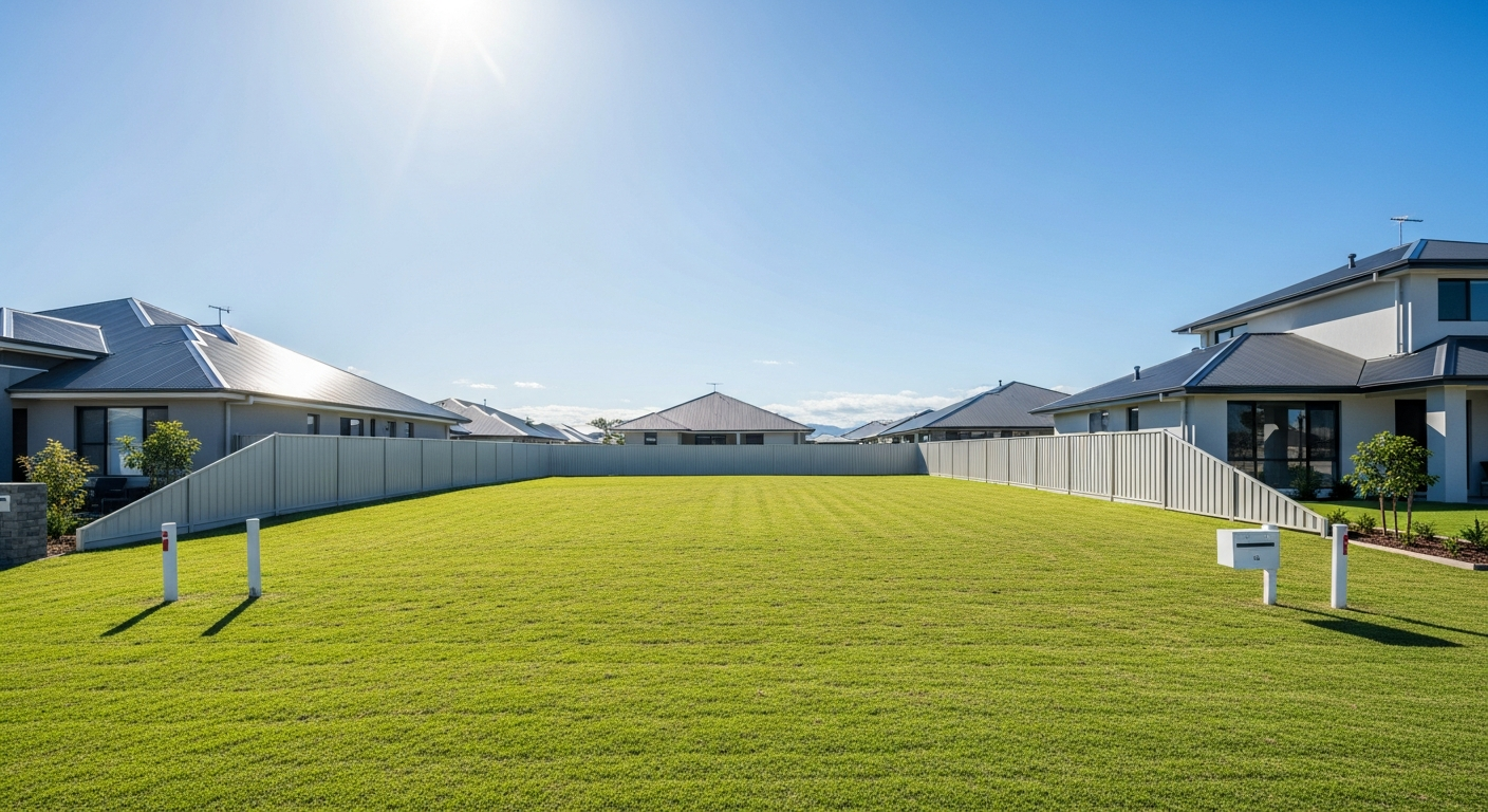 Beautiful vacant residential land landscape