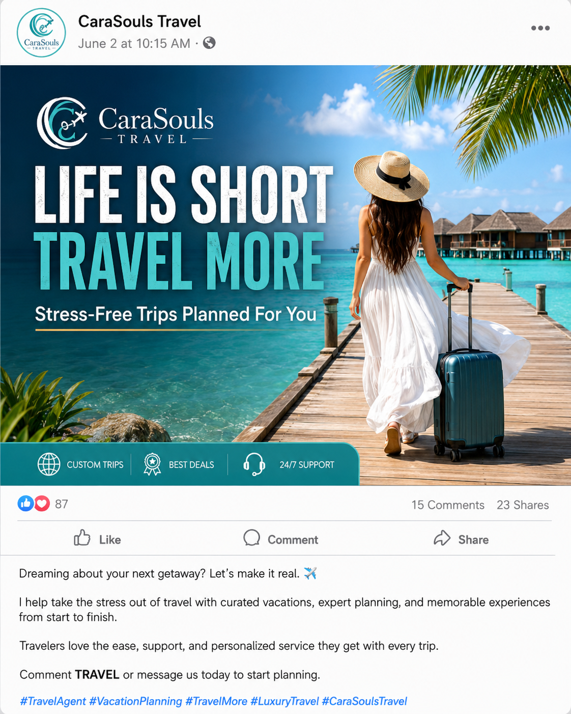 Life is Short Travel More