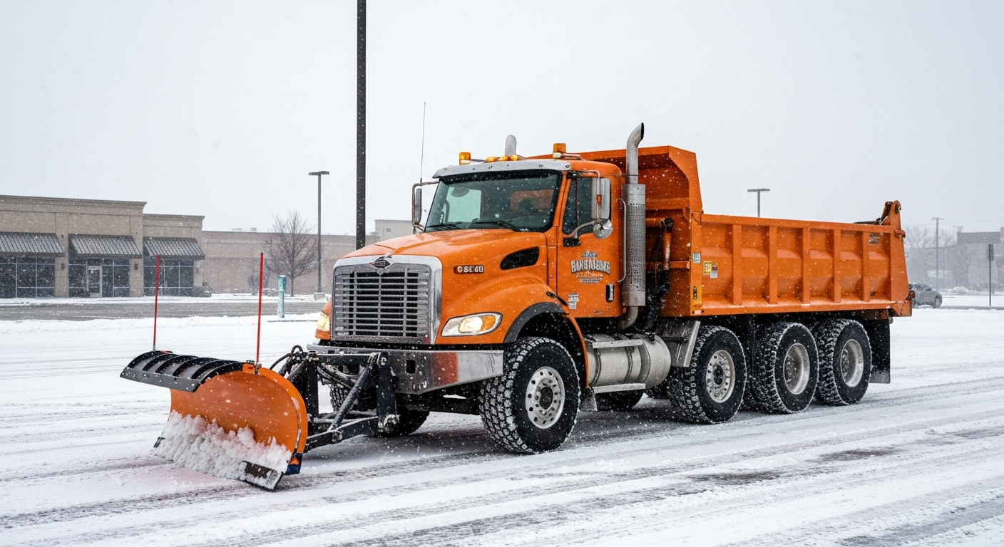 Commercial snow plowing and salt services in Toledo Ohio