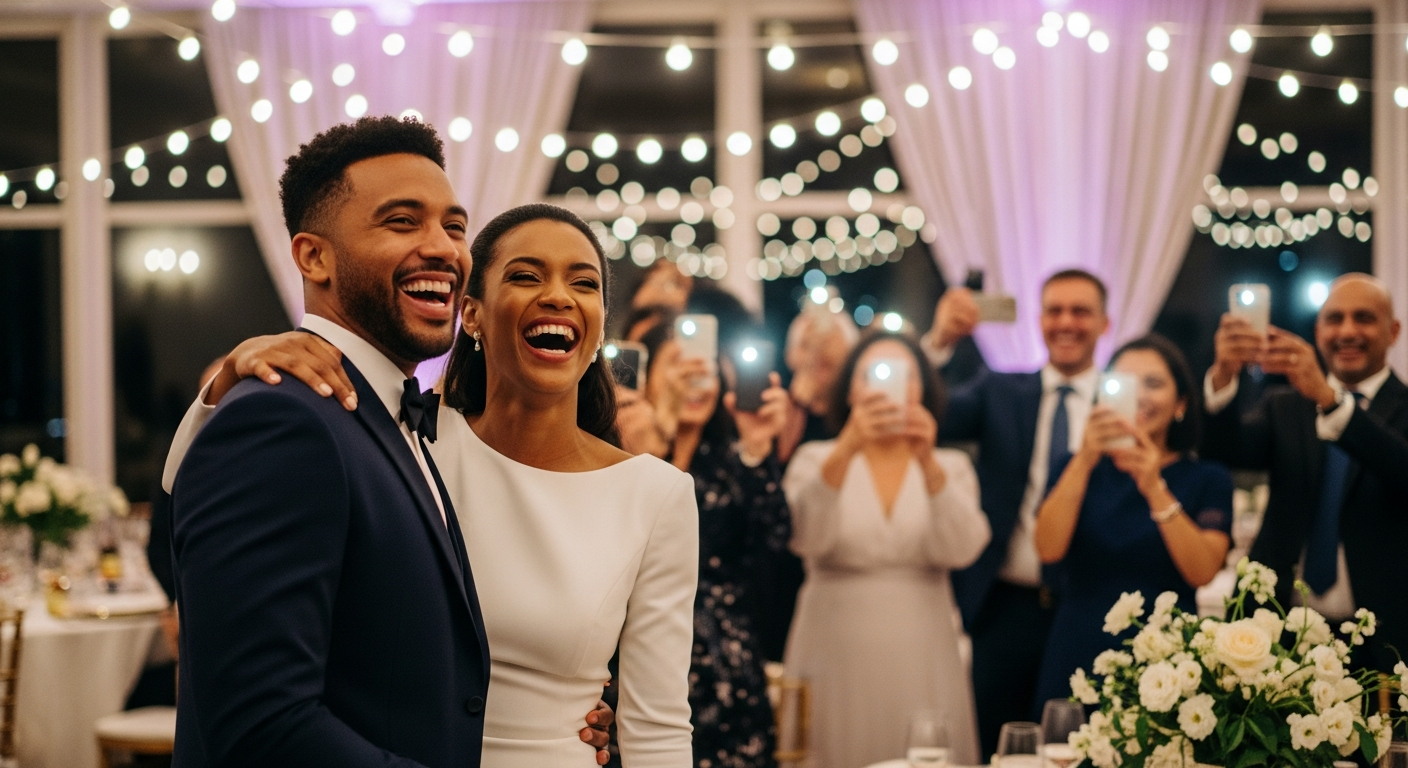 Joyful wedding celebration
