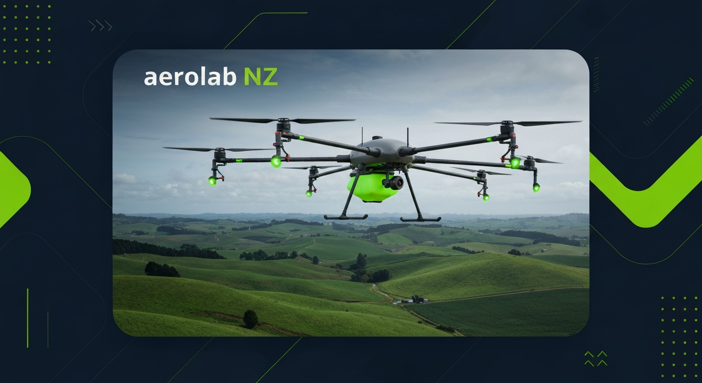Agricultural Drone over NZ Farmland