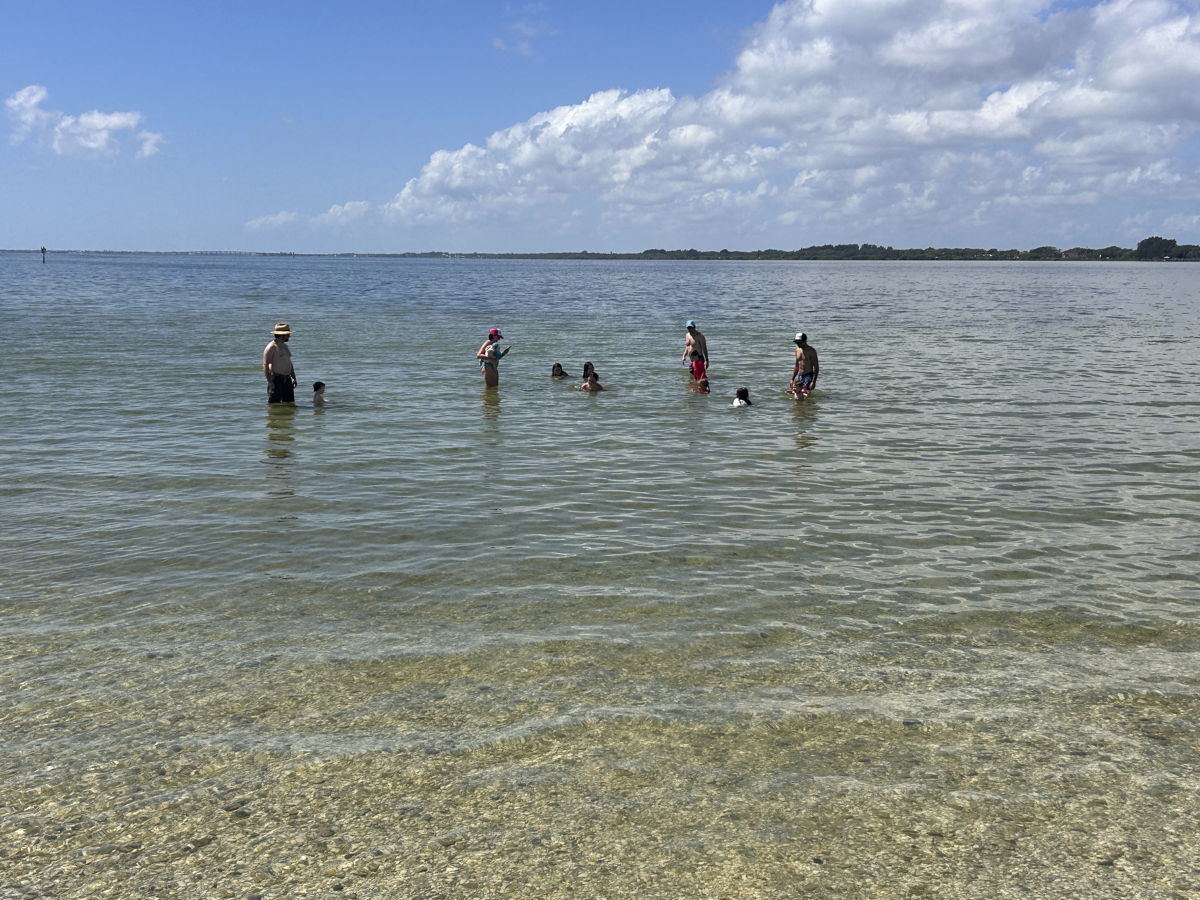 Exploring the sandbar