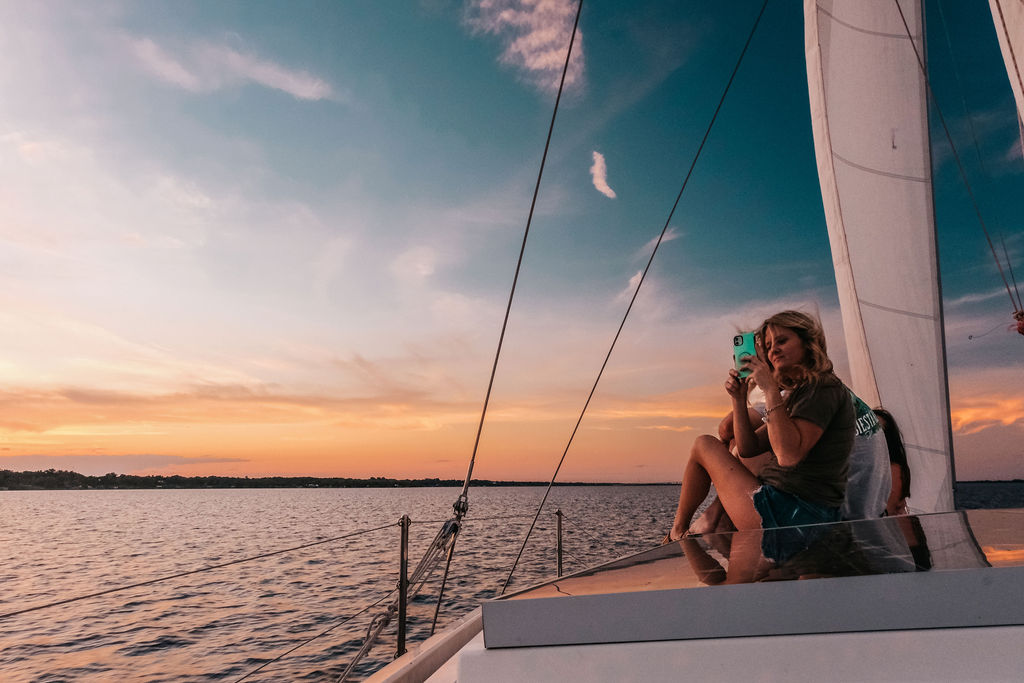 Sailing into the sunset Cocoa Beach