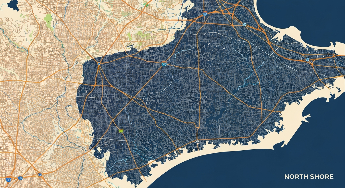 Map of Greater Wakefield MA and surrounding areas