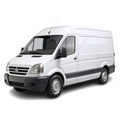 Fourgonnette utilitaire blanche
