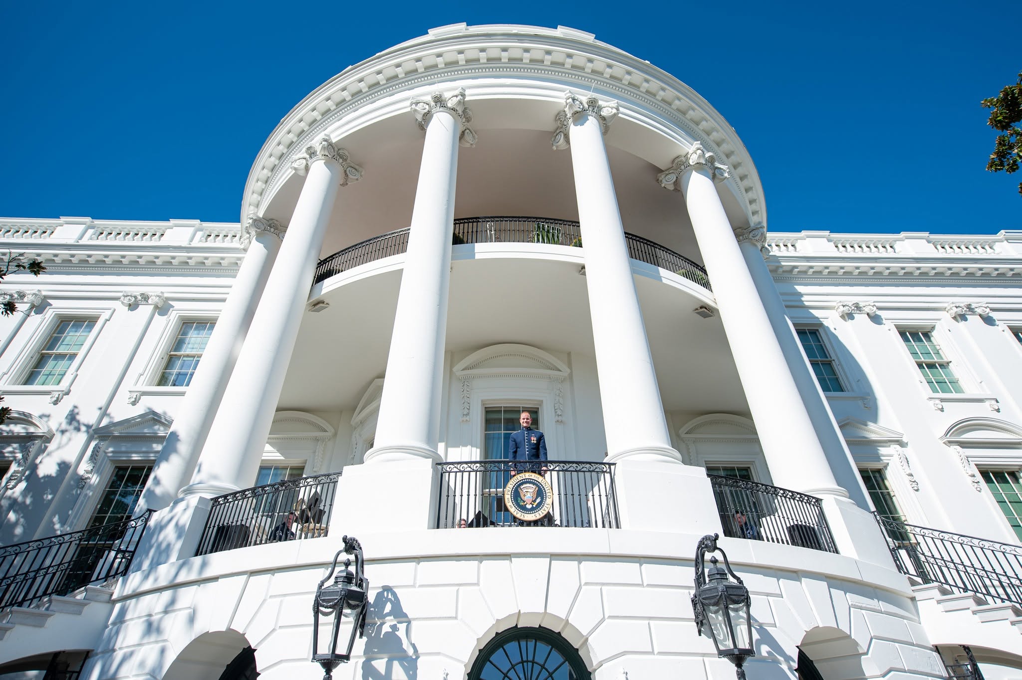Captain Brandon Hults at the White House