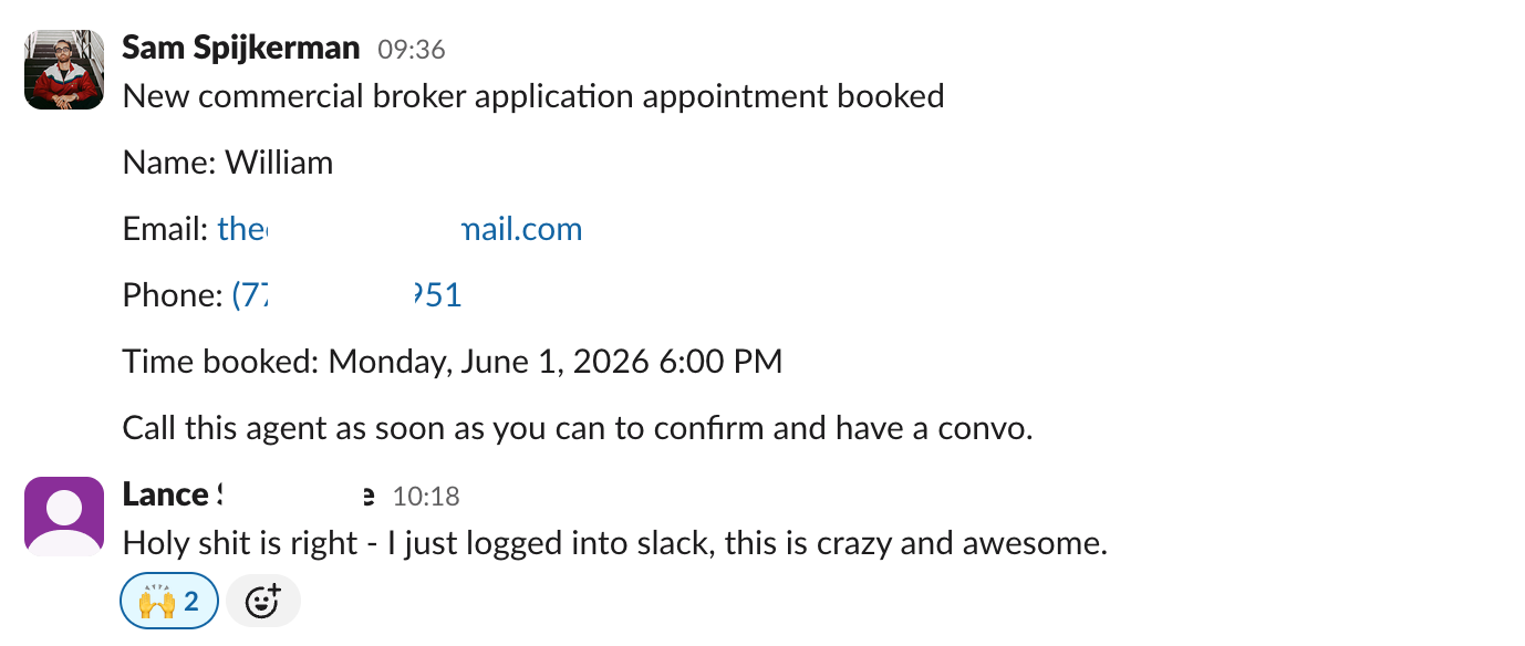 Real estate recruiting success proof screenshot 4