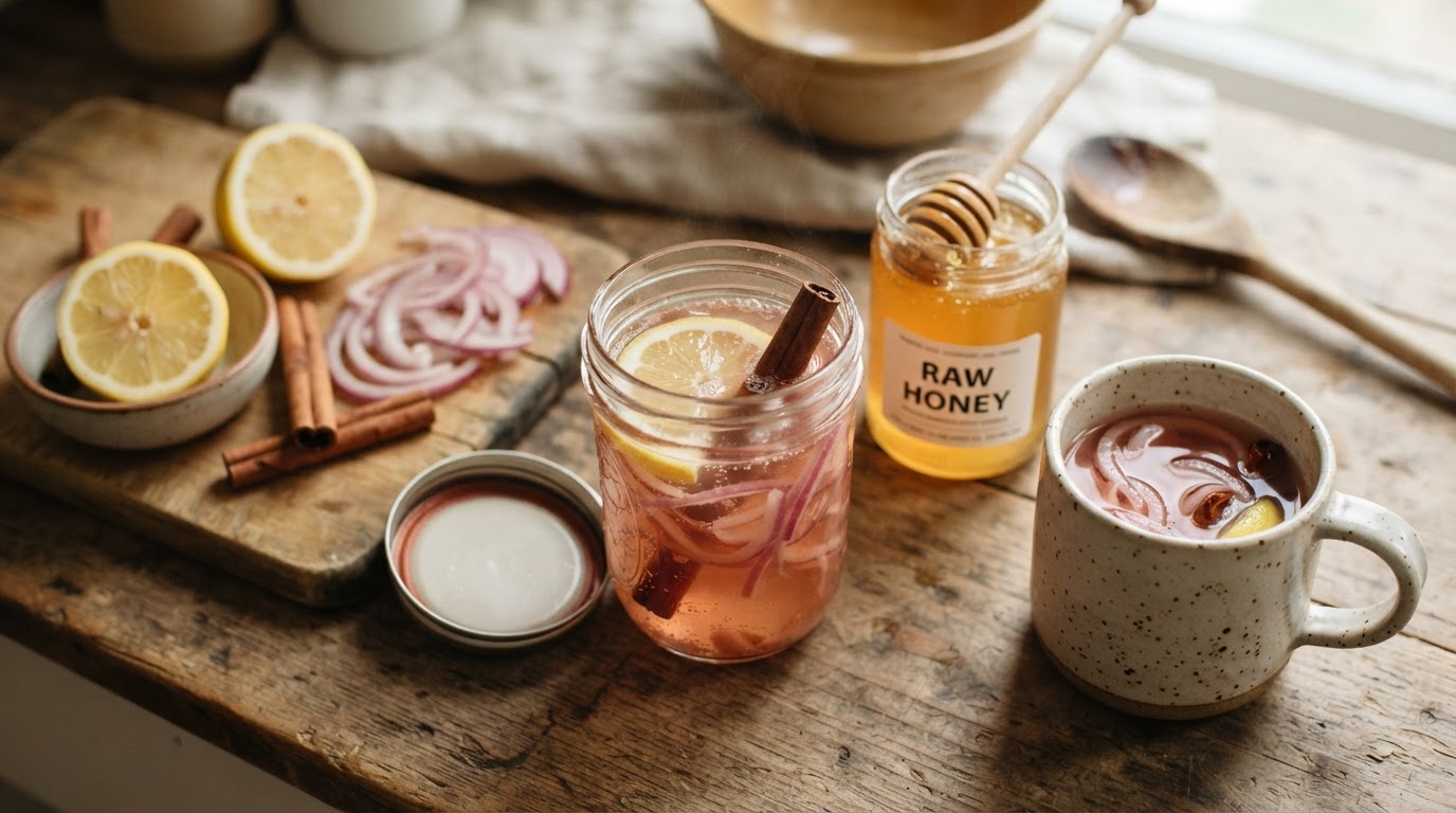 Warm Red Onion Throat Tonic