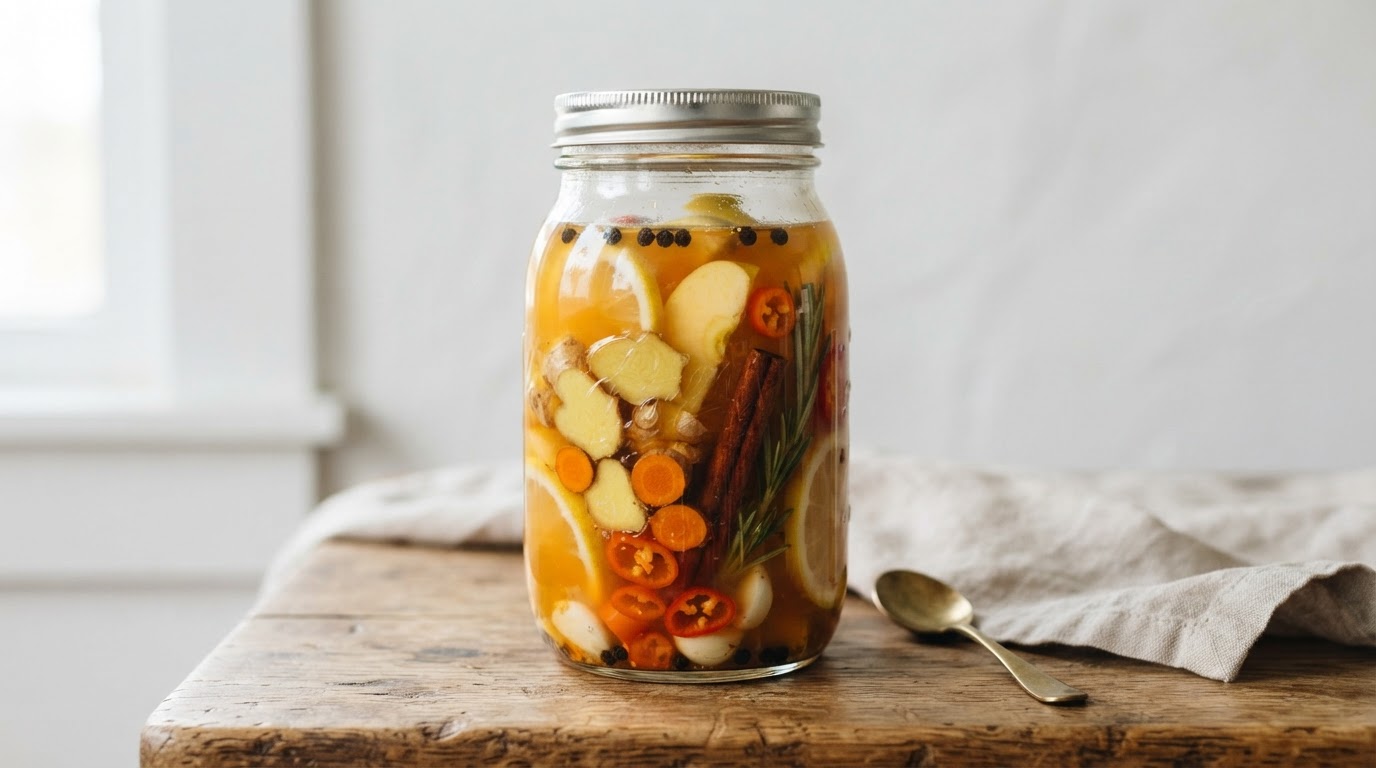 Homemade Fire Cider Tonic