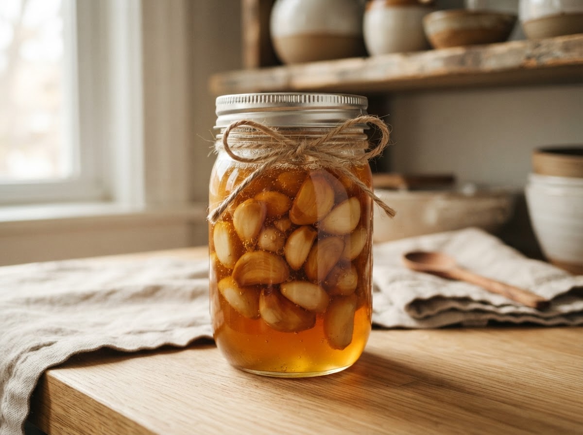 Fermented Garlic Honey: Favorite Condiment + Winter Wellness Hack