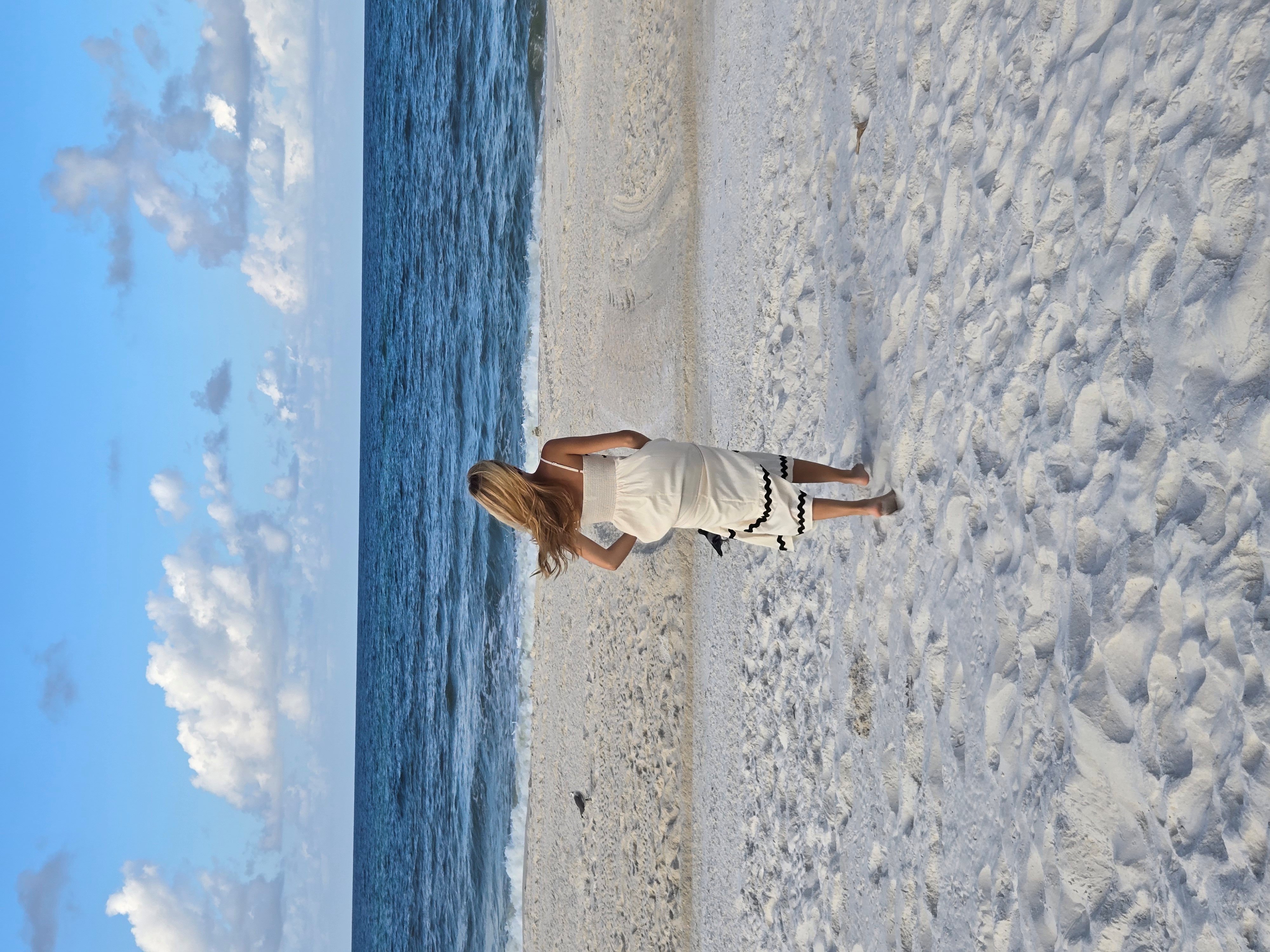 Anna at the beach