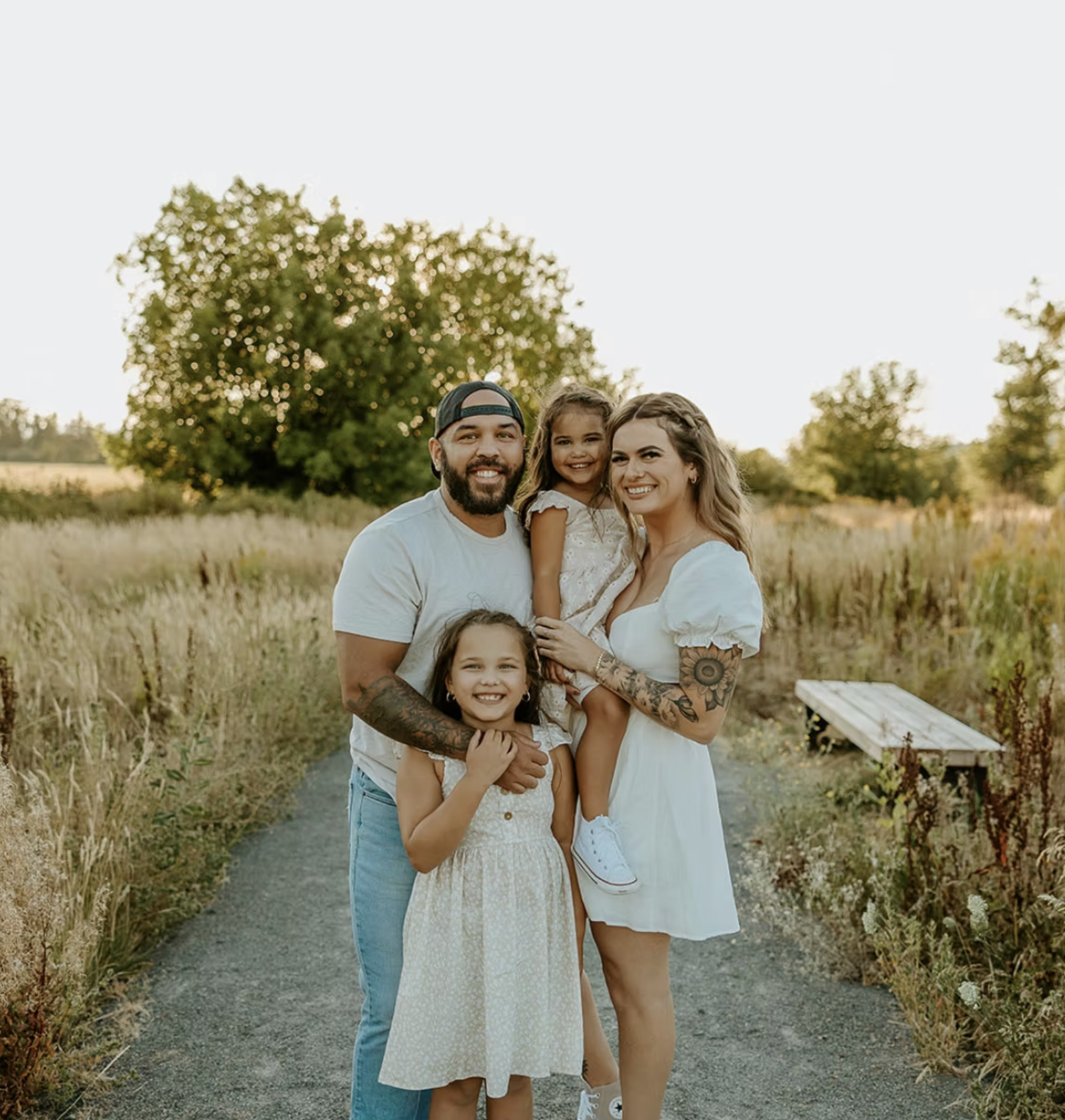 Brandon and his family, owners of BAM It's Gone Junk Removal