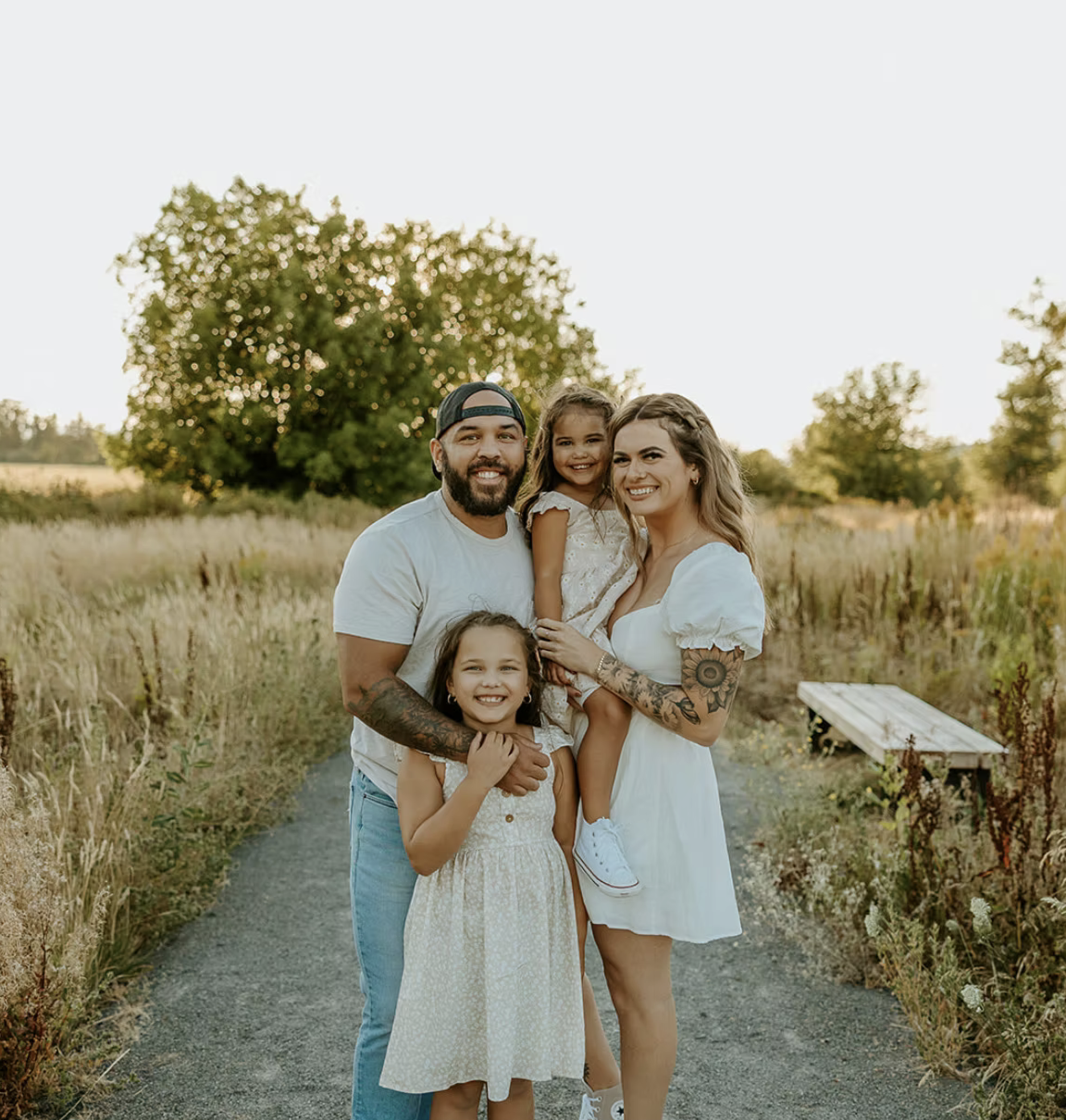 Brandon and his family, owners of BAM It's Gone Junk Removal